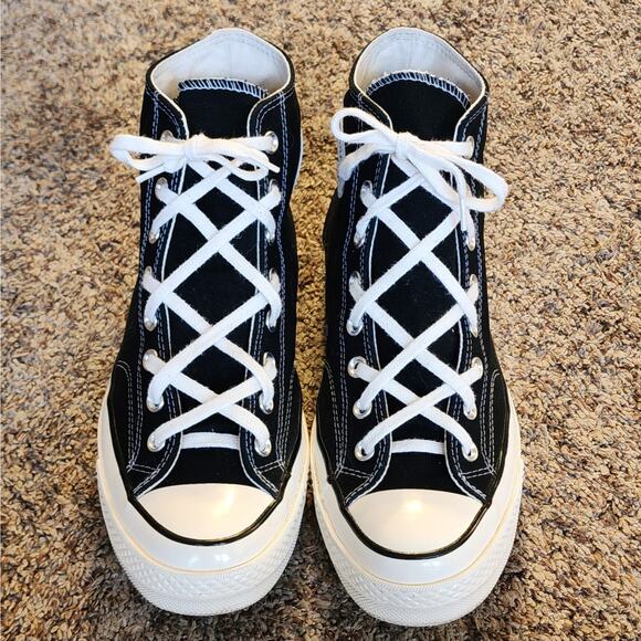 Converse Other - Authentic Converse Chuck 70 Hi Men's 10.5 Classic Black & White EUC